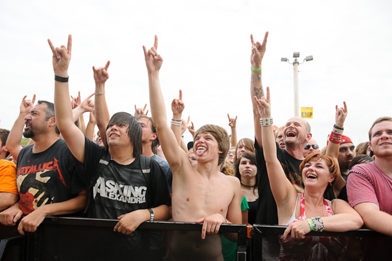 Fans at Mayhem Festival