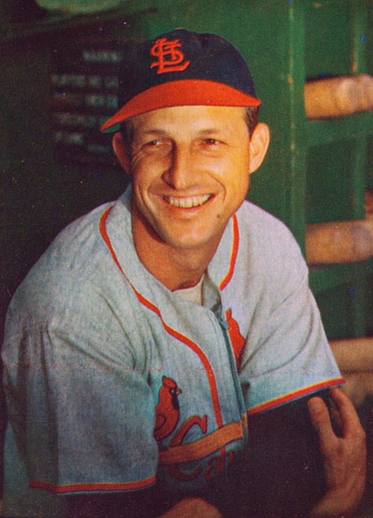 Stanley Musial
Stan Musial, St. Louis baseball giant, is buried in Bellerive Gardens Cemetery in Creve Coeur.
Photo credit: Wikimedia Commons