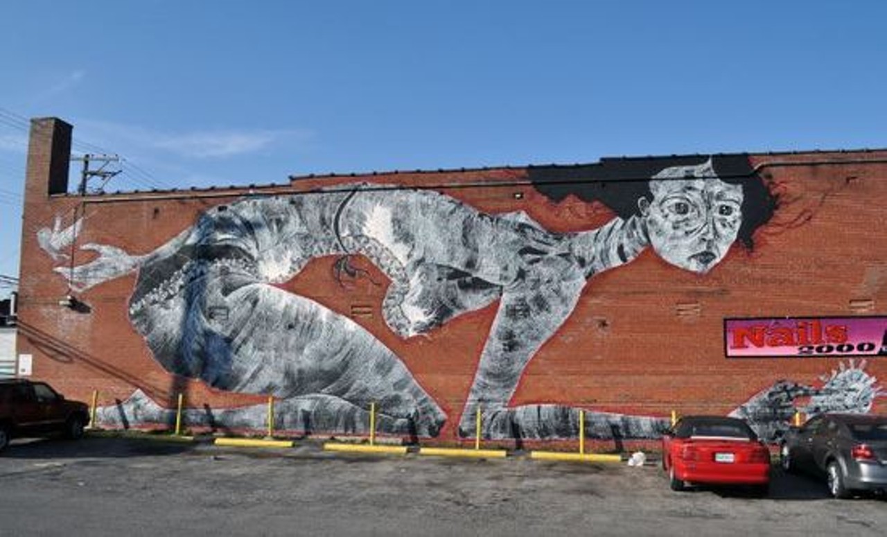 Faring Purth's Completed Cherokee Street Mural Is Haunting, Eerily Beautiful