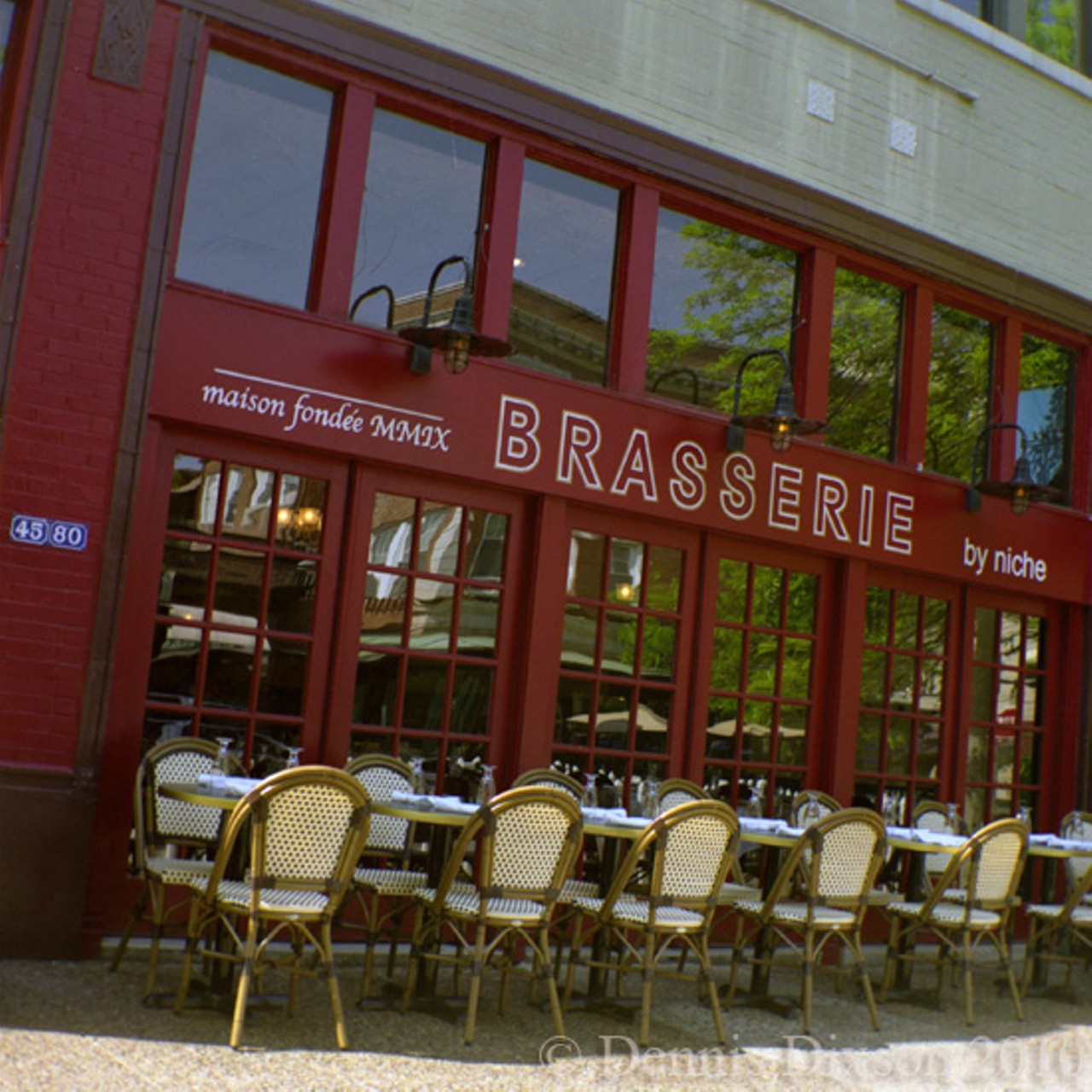 Brasserie by Niche
4580 Laclede Ave.
St. Louis, MO 63108
(314) 454-0600
Considering that chef Gerard Craft is the mastermind behind this place, you know the food has to be good. You can grab a table outside and enjoy your favorite French dishes for lunch and dinner, as well as brunch on the weekend -- and some excellent people watching. Photo courtesy of Flickr / Dennis Dixson.
