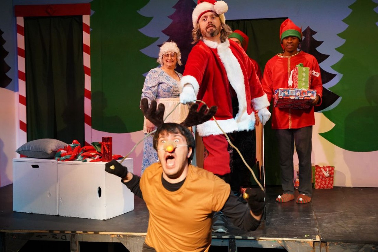 St. Louis' Magic Smoking Monkey Theatre's Holiday Extravaganza
(6128 Delmar Blvd.; 314-863-5811)
- Sat., Dec.1 at 8 p.m., Sun., Dec. 2 at 2 p.m., Wed., Dec. 5 at 8 p.m.; Thu., Dec 6 at 8 p.m., Fri. Dec. 7 at 8 p.m. and 10:30 p.m., Sat. Dec. 8 at 8 p.m. and 10:30 p.m.
- $10 - $15
St. Louis' Magic Smoking Monkey Theatre company ends every one of its gloriously cheap and howlingly funny plays with a free gift for one lucky audience member. This year, the company subverts that tradition entirely with its Holiday Extravaganza. The group will perform rapid-fire adaptations of the beloved Rankin/Bass Productions stop-motion Christmas specials Rudolph the Red-Nosed Reindeer and The Year Without a Santa Claus, which is essentially a gift to every person who goes. - Paul Friswold
Check it out here.
Photo credit: Courtesy of Magic Smoking Monkey