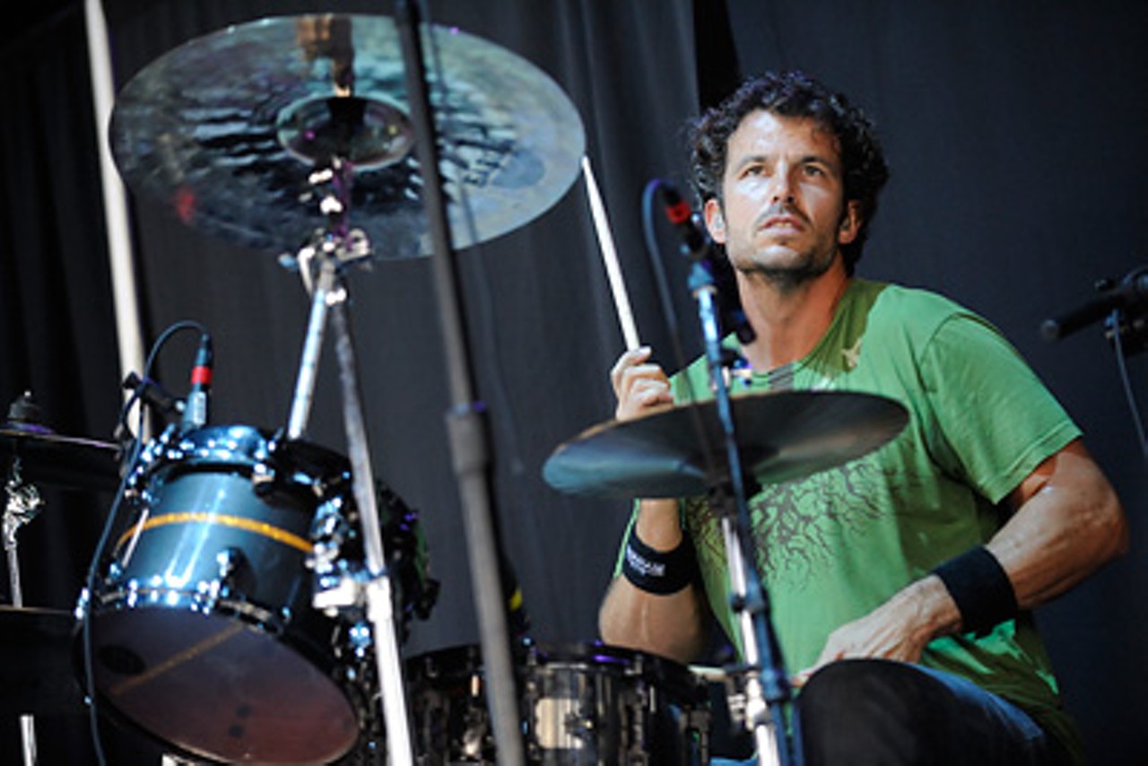 Drummer Pete Wilhoit of the English band Fiction Plane, who opened up for the Unity Tour.