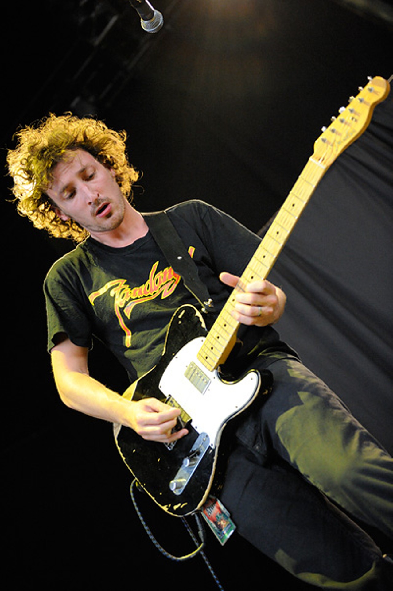 Guitarist Seton Daunt, performing with Fiction Plane in their opening performance on the Unity Tour.
