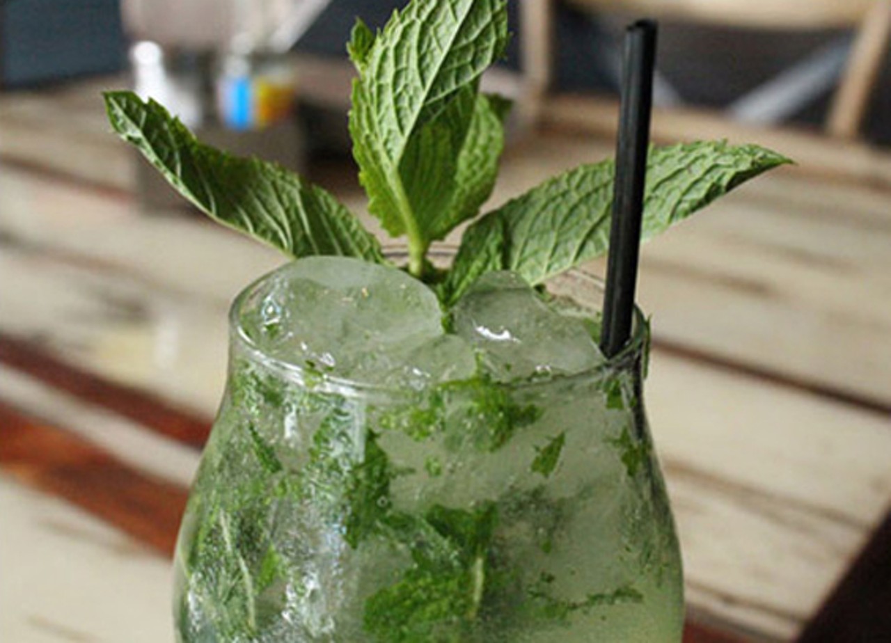 Mission Taco Joint's "Piscojito" combines Peruvian liquor pisco (very similar to a brandy) and elements of a mojito.