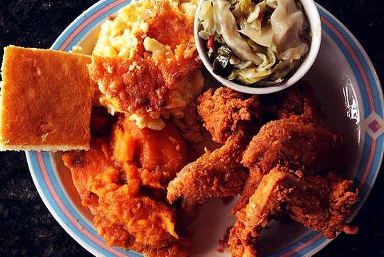 Sweetie Pie's
9841 W. Florissant Ave.
The wait here can get long, but this soul food is worth it. From okra to black eyed peas to cornbread, everything that proprietor Robbie Montgomery touches is so magnificent that it even earned her a reality show on Oprah's OWN network.
Photo courtesy of Sarah Rusnak