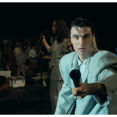 David Byrne wears the rare suit that absolutely deserves the adjective “iconic.”
