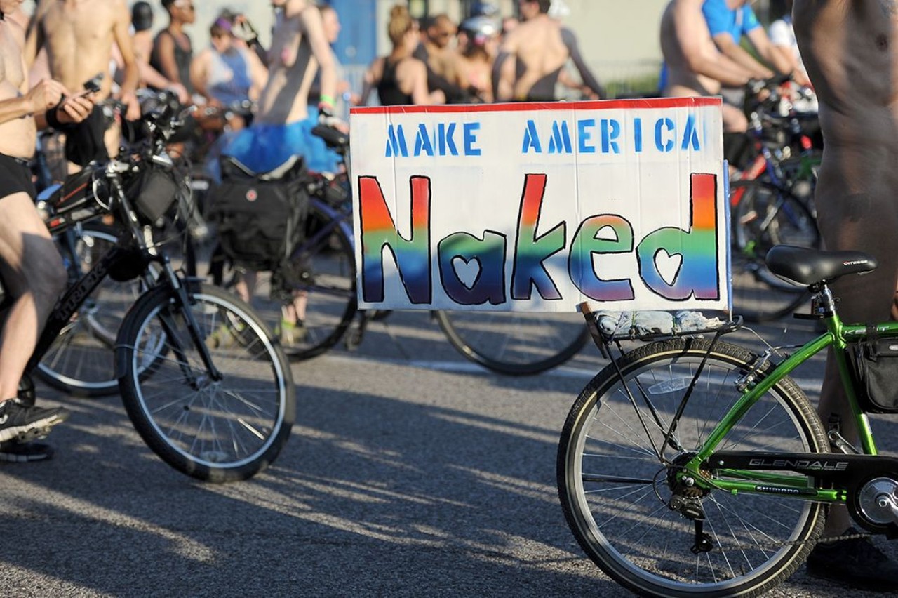 47 Nearly Nude Photos From St. Louis' World Naked Bike Ride 2016
