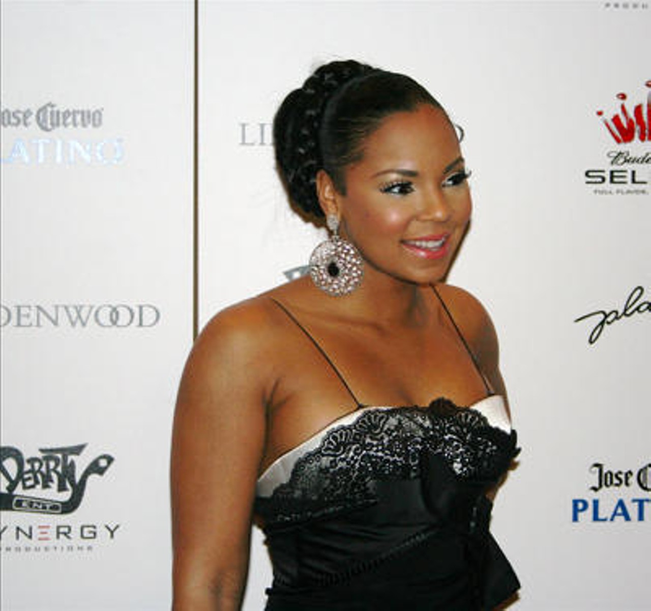 Ashanti at Nelly's Black and White Ball on November 30. More photos.