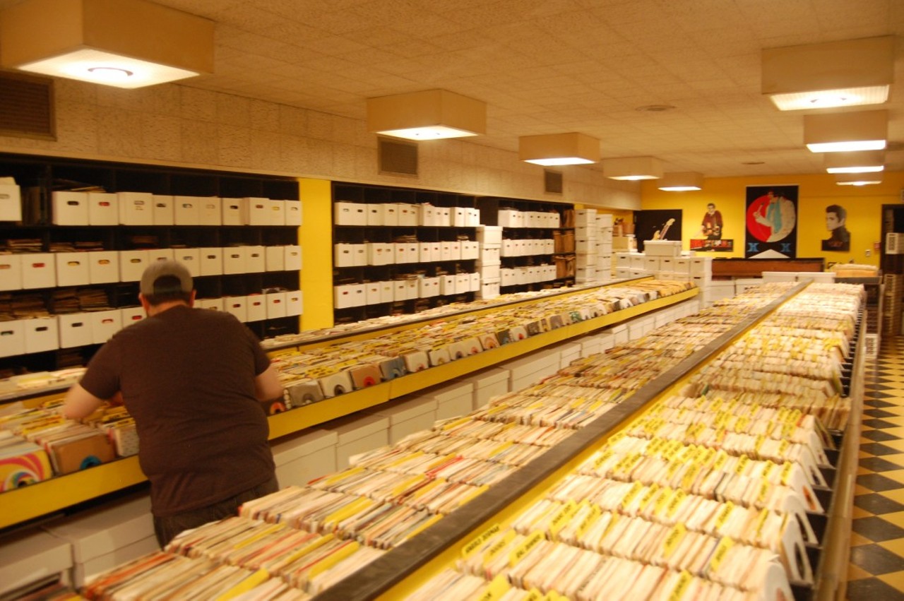 Record Exchange has more than 10,000 square feet of music and collectibles.