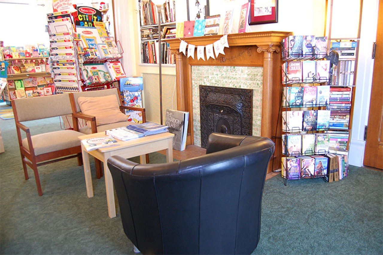 Inside the family owned store you'll find comfy chairs that are perfect for extended reading.
