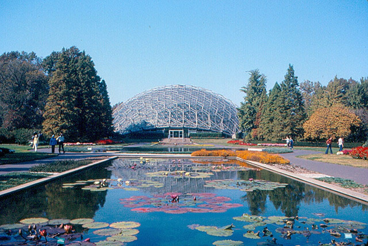 ...is straight-up ripping off MOBOT's climatron. Photo courtesy Flickr/RogerW