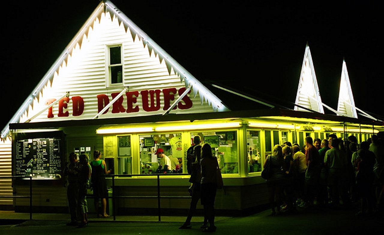...Ted Drewes' roof. 
