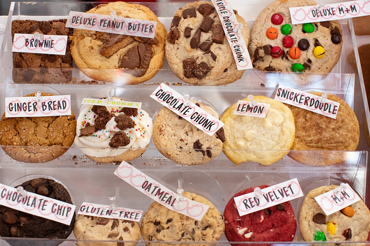 More than a dozen different cookie options are available.