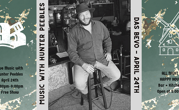 All Night Happy Hour and Live Music With Huter Peebles