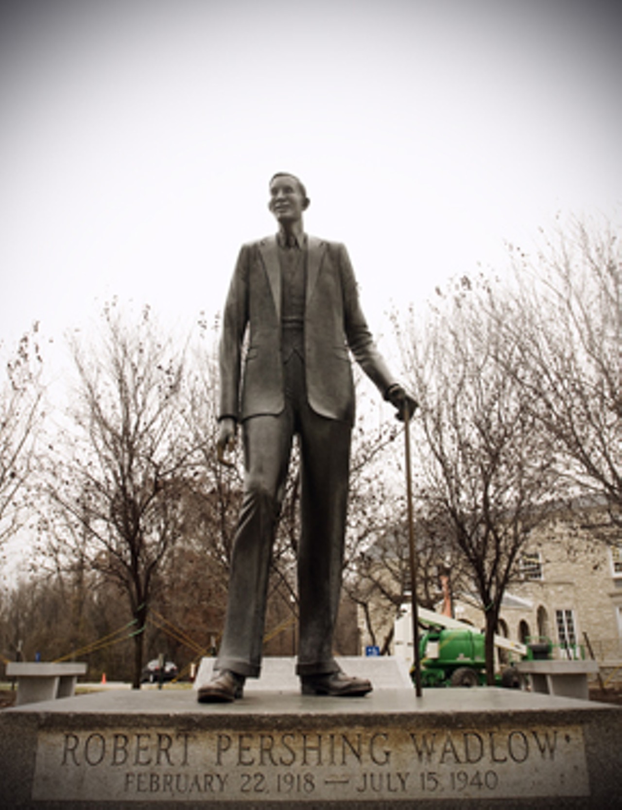 Robert Wadlow statue, an ode to the "Gentle Giant."