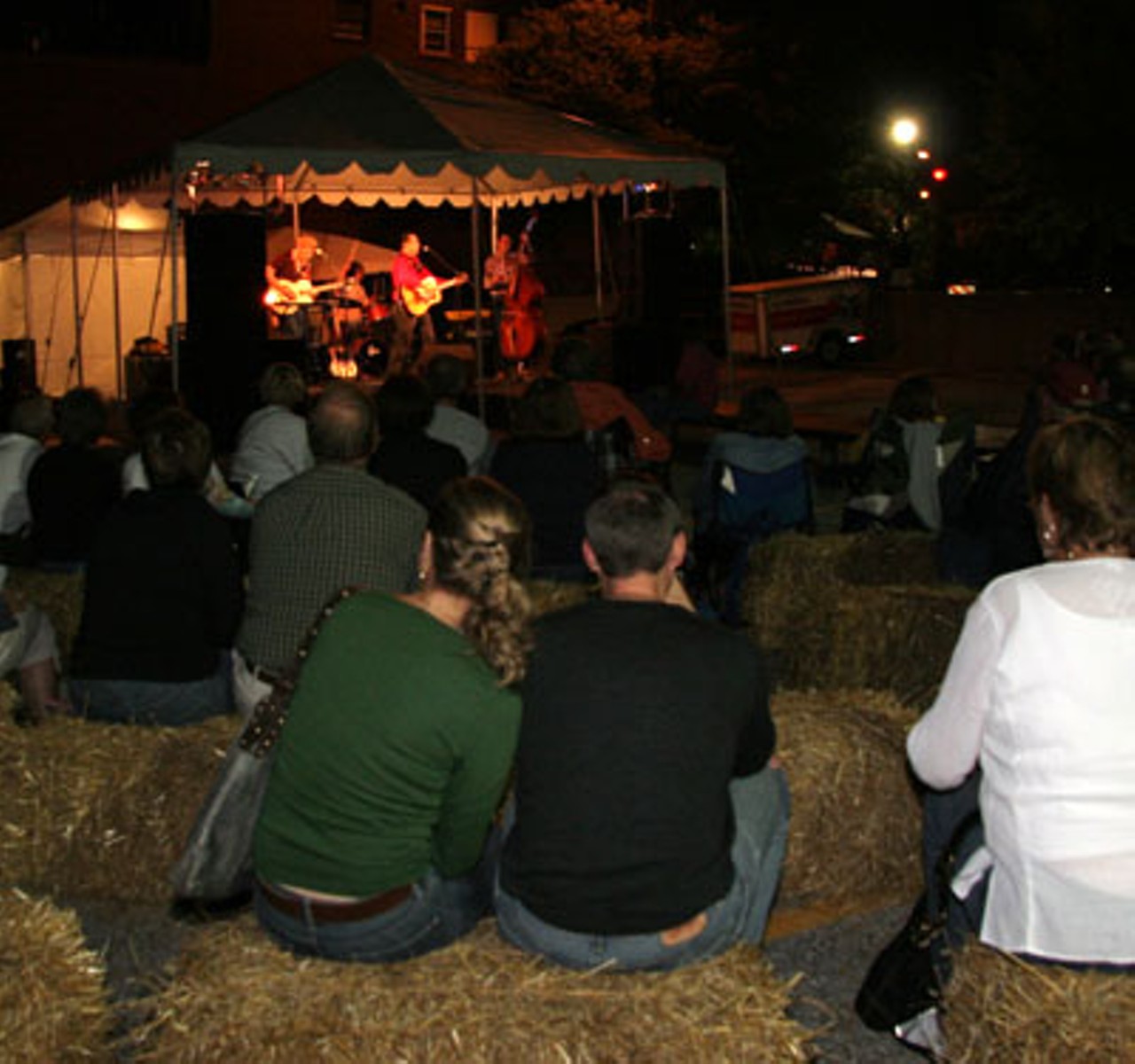 The crowd watches Scott Kay and the Continentals perform on what they said was their second-to-last show.
