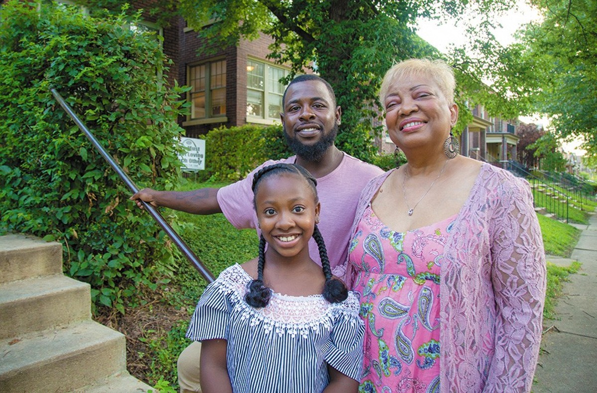Ariel Gibson, with father Leon Gibson and grandmother Cynthia Wren, is one of the 2,488 students who applied to VICC last year.
