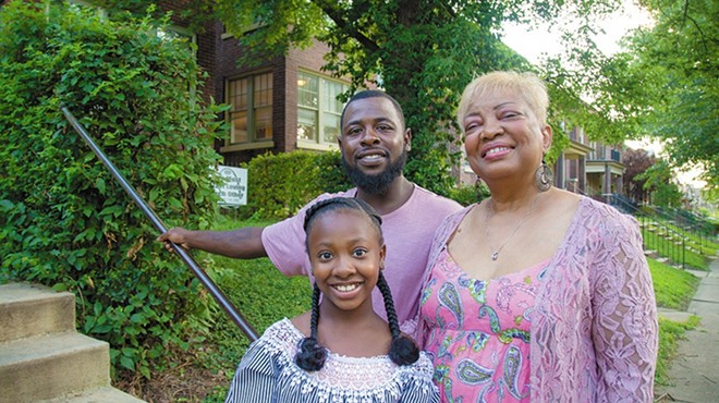 Ariel Gibson, with father Leon Gibson and grandmother Cynthia Wren, is one of the 2,488 students who applied to VICC last year.