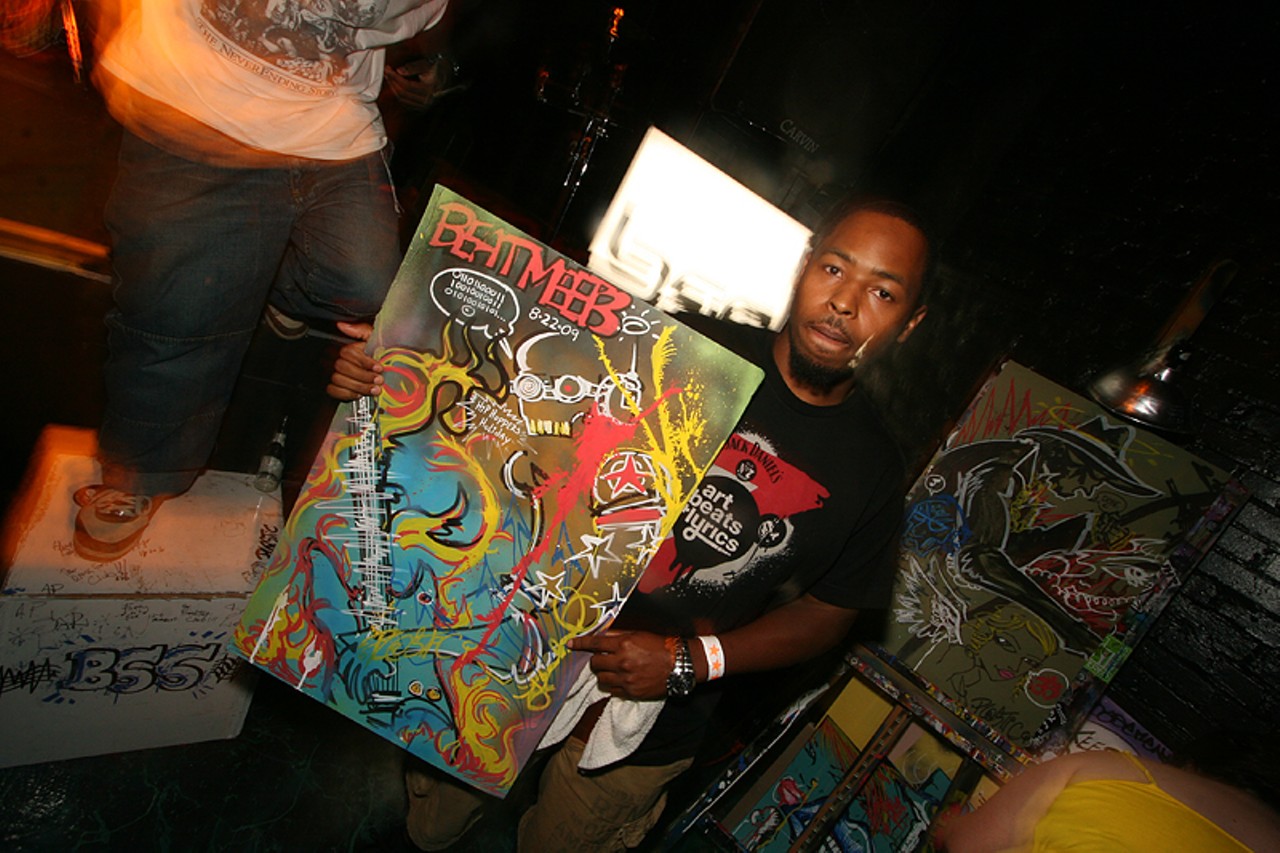"Beat Meet 3." Artist photographed at the Hip Hoppers' Holiday party on August 22 at Atomic Cowboy. See more photos.