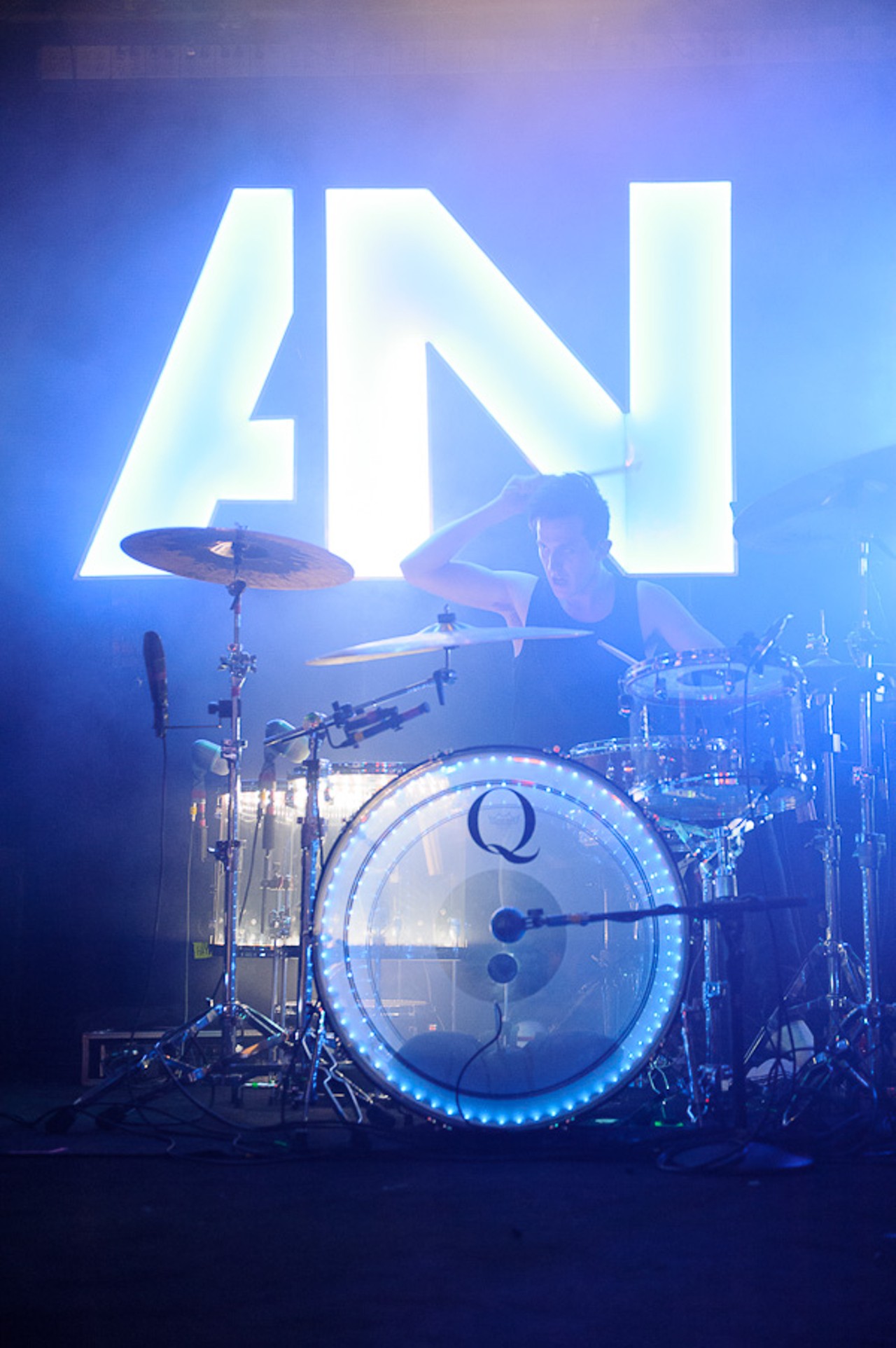 AWOLNATION performing at Pop's in Sauget, Illinois, on January 21, 2012.
