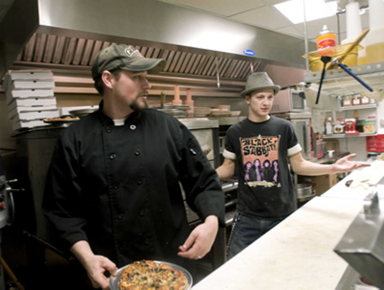 Executive Chef Steve Lafata (left) and lead line cook Matthew Reyland (right) keepin&rsquo; it real in the kitchen.Read Delta Force: The Wedge is a tavern, through and through &mdash; but the pizzas take bar food to another level.