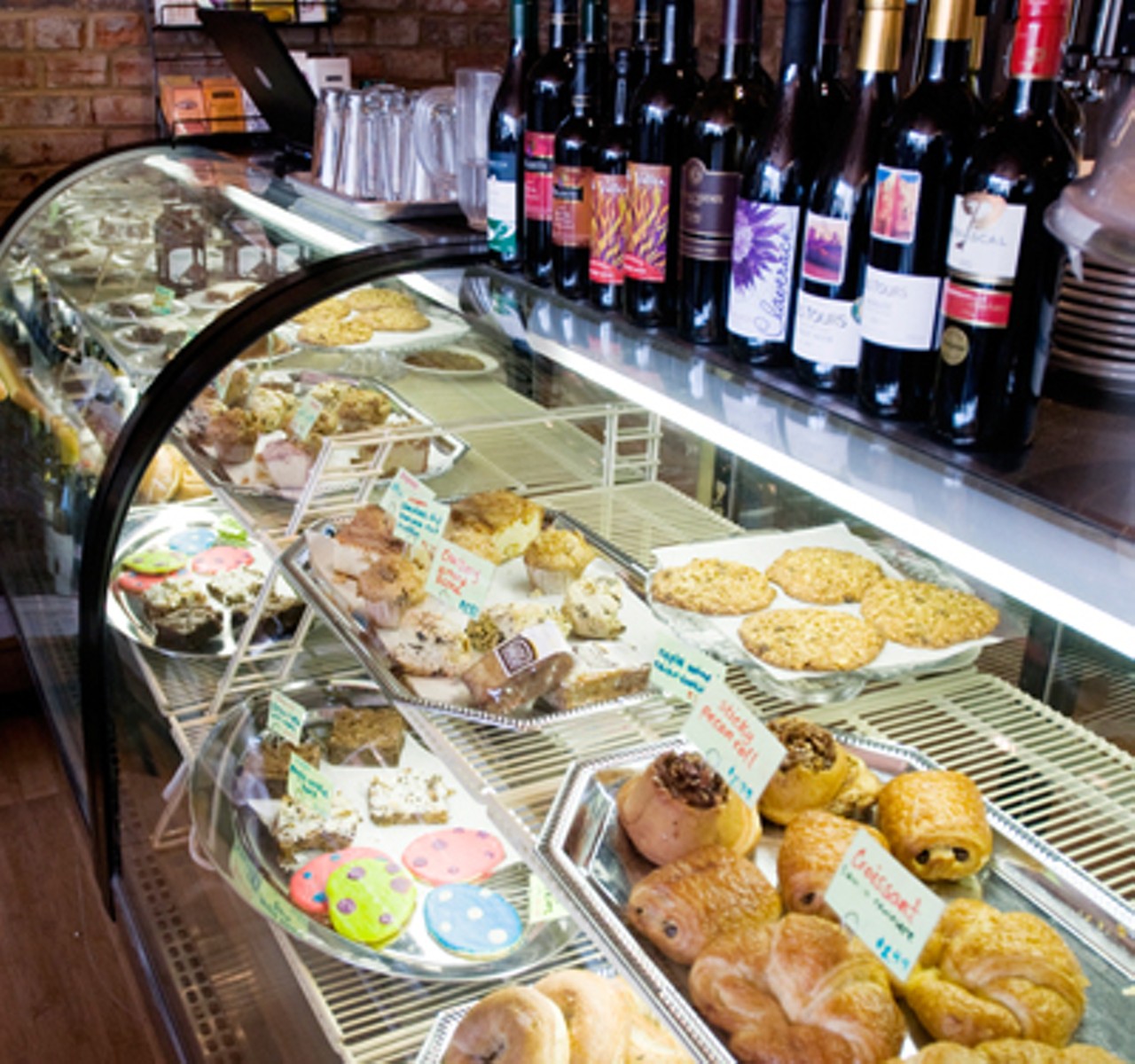 The counter display of pastries. Read Ian Froeb's review: "Plant Power: Local Harvest Caf&ecirc; embodies a welcome new concept in sustainable chowing-down."