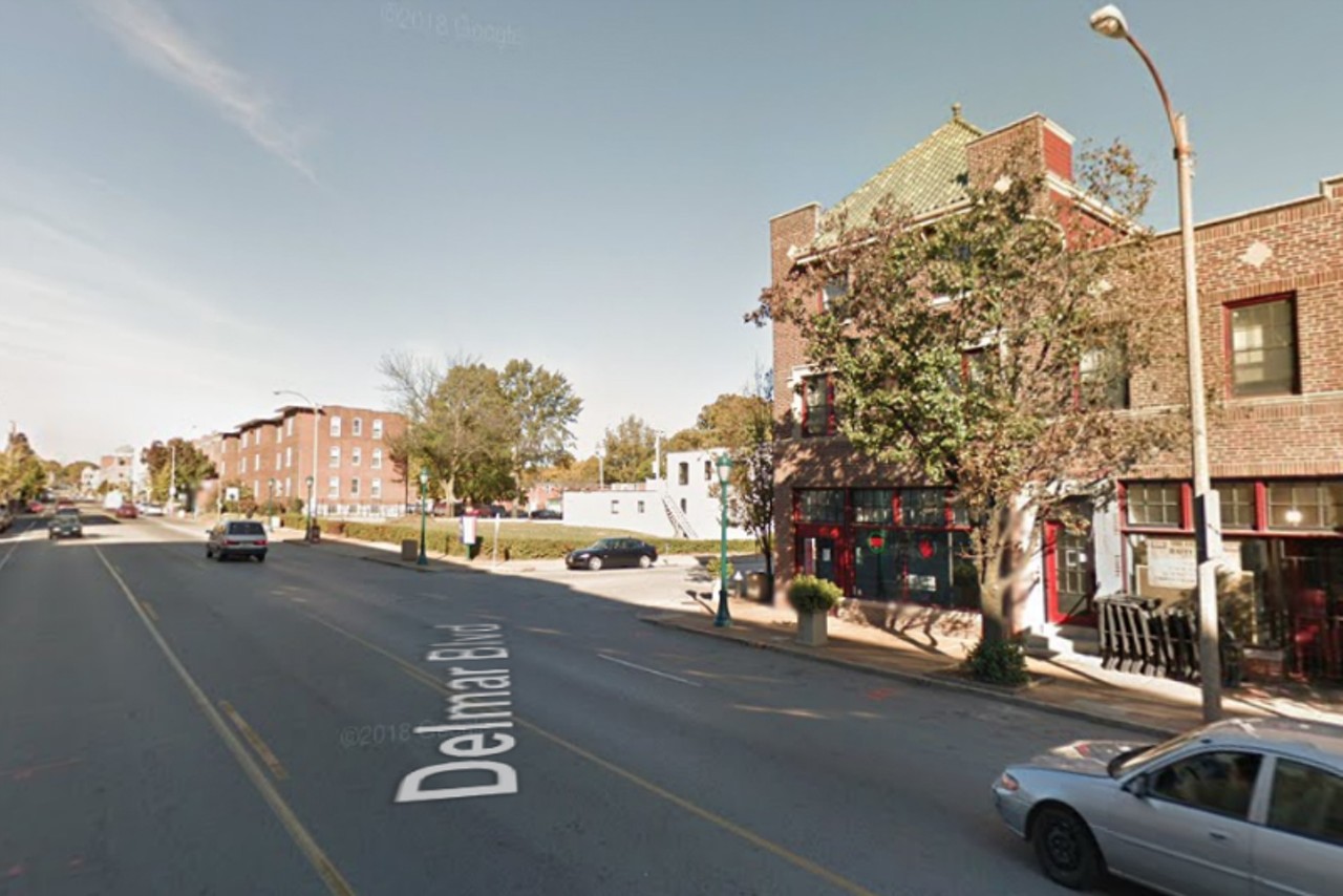 October 2011
Delmar Ave. & Eastgate Ave.
Green space, the Delmar Lounge
Photo courtesy of &copy;2018 Google