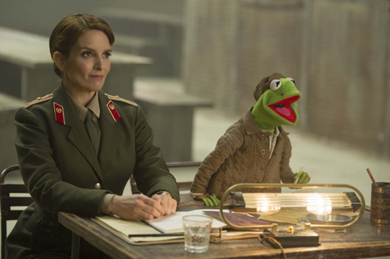 Nadya (Tina Fey) and Kermit the frog.