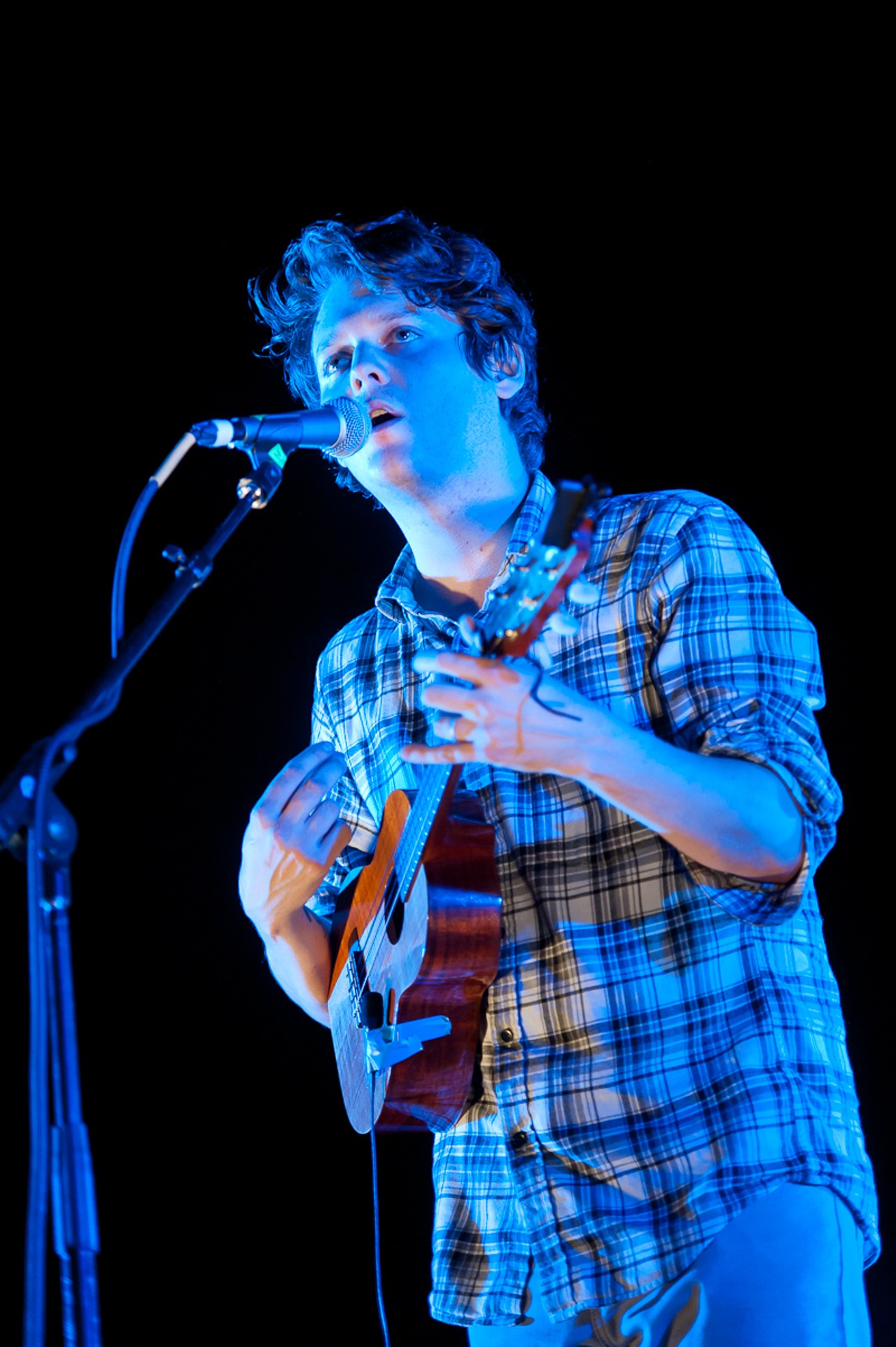 Zach Condon of Beirut, performing at The Pageant.
