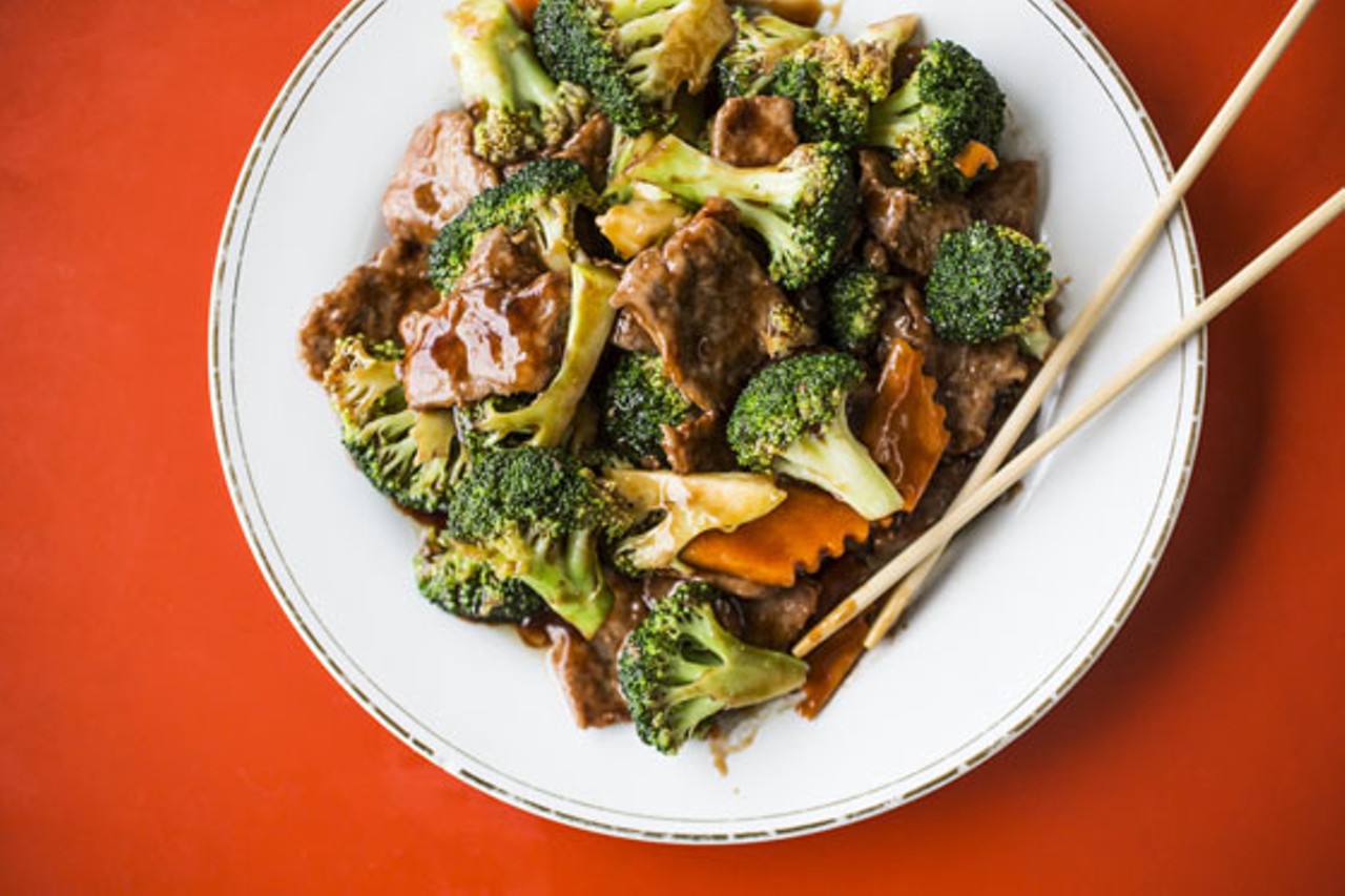 Beef with broccoli.