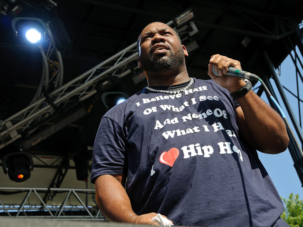 Raekwon of Wu Tang Clan glory at the Pitchfork Music Festival 2010 in Chicago.