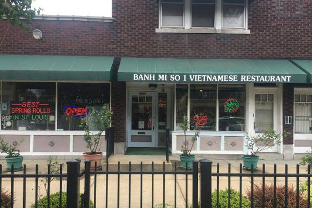 Best Spot for Omnivores and Vegetarians to Eat Together
Banh Mi So #1
4071 South Grand Boulevard, 314-353-0545
The trick to having a successful first (or third, or hundredth) date with someone who eats like you don&#146;t is to pick a place where neither of you is at a disadvantage. Banh Mi So #1 represents the absolute ideal for this situation. Not only is their menu stocked with richly delicious fare, but everyone can agree that spring rolls don&#146;t need meat to be perfect &#151; and (as advertised in neon) their fried mung bean version truly is the best in town. It can be hard to find veggie pho, but they have both a beef and a vegetarian version that are matched for deeply satisfying flavor. And for every savory cut of pork or beef, there is an equally delightful and complex vegan option &#151; the tofu curry noodle soup, for instance, or the banh xeo chay, scrumptious pan-fried crepes made with tofu and jicama. But the real reason to bring your meat-eating friend here is to make sure they order the Joe B., a miracle of marinated vegetarian beef laid inside a flaky, pillowy French baguette that will leave anyone of any stripe desperate for an encore serving. It&#146;s a banh mi well worth switching sides for.
Photo credit: Cheryl Baehr
