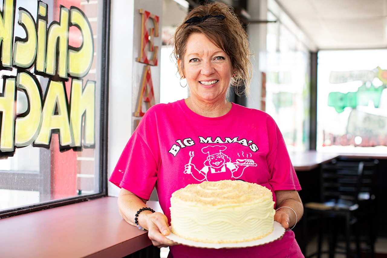 Co-owner Laurie Shannon bakes a variety of cakes on offer.