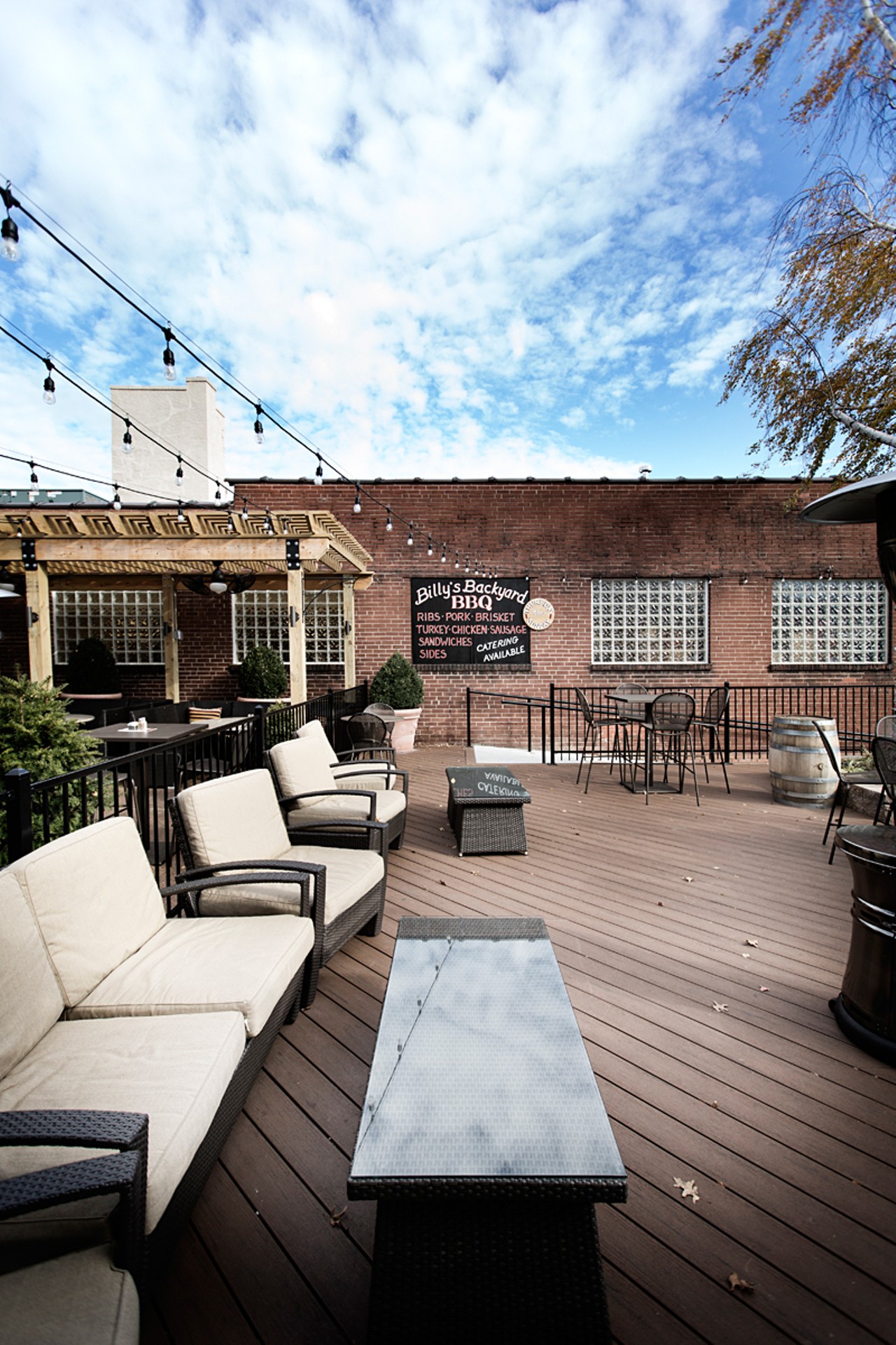 Billy G's boasts an expansive patio.
