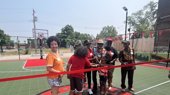 About 100 people gathered for Saturday's grand opening in the Fairground neighborhood.