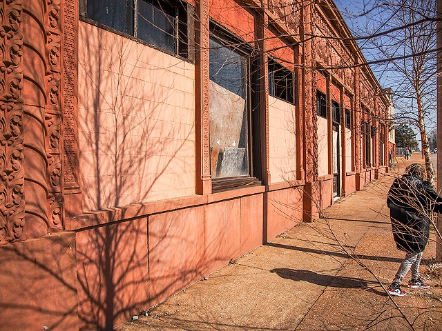 Bob Cassilly’s former art studio sits vacant and boarded up on February 20, 2024.