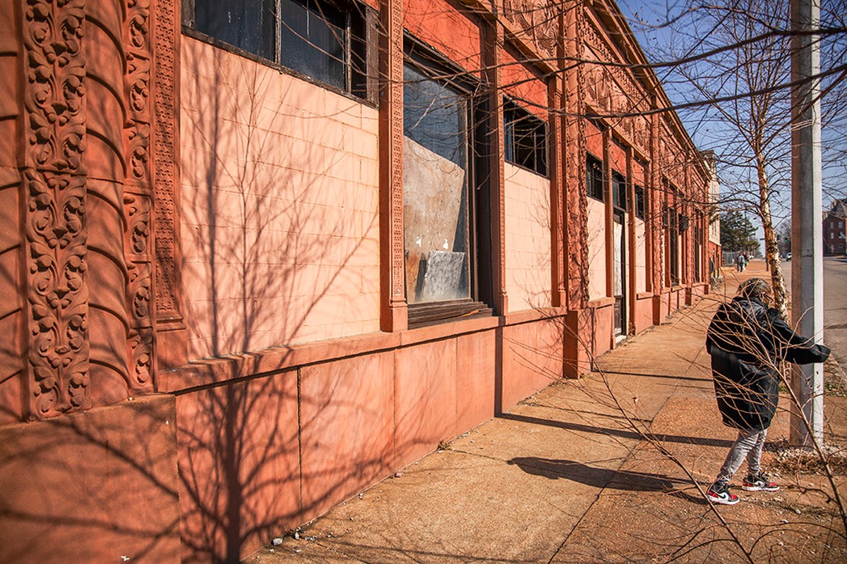 Bob Cassilly’s former art studio sits vacant and boarded up on February 20, 2024.
