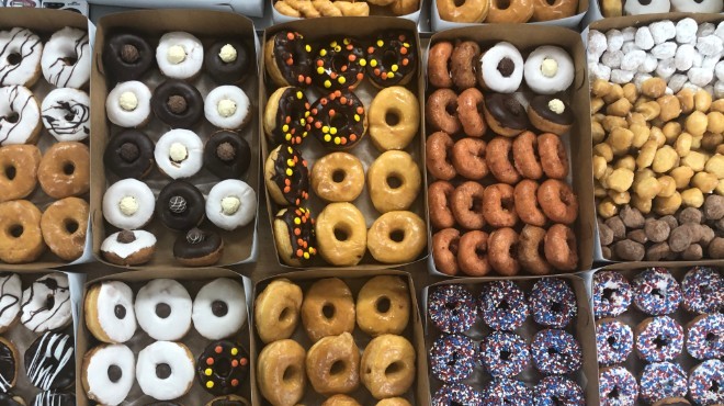Boogyz Donuts serves doughnuts, bagels and vegan specialties in University City.