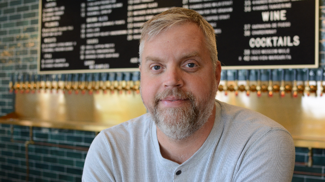 Finding ways to connect with his guests at 9 Mile Garden and Guerrilla Street Food is what gets Brian Hardesty through these challenging times.