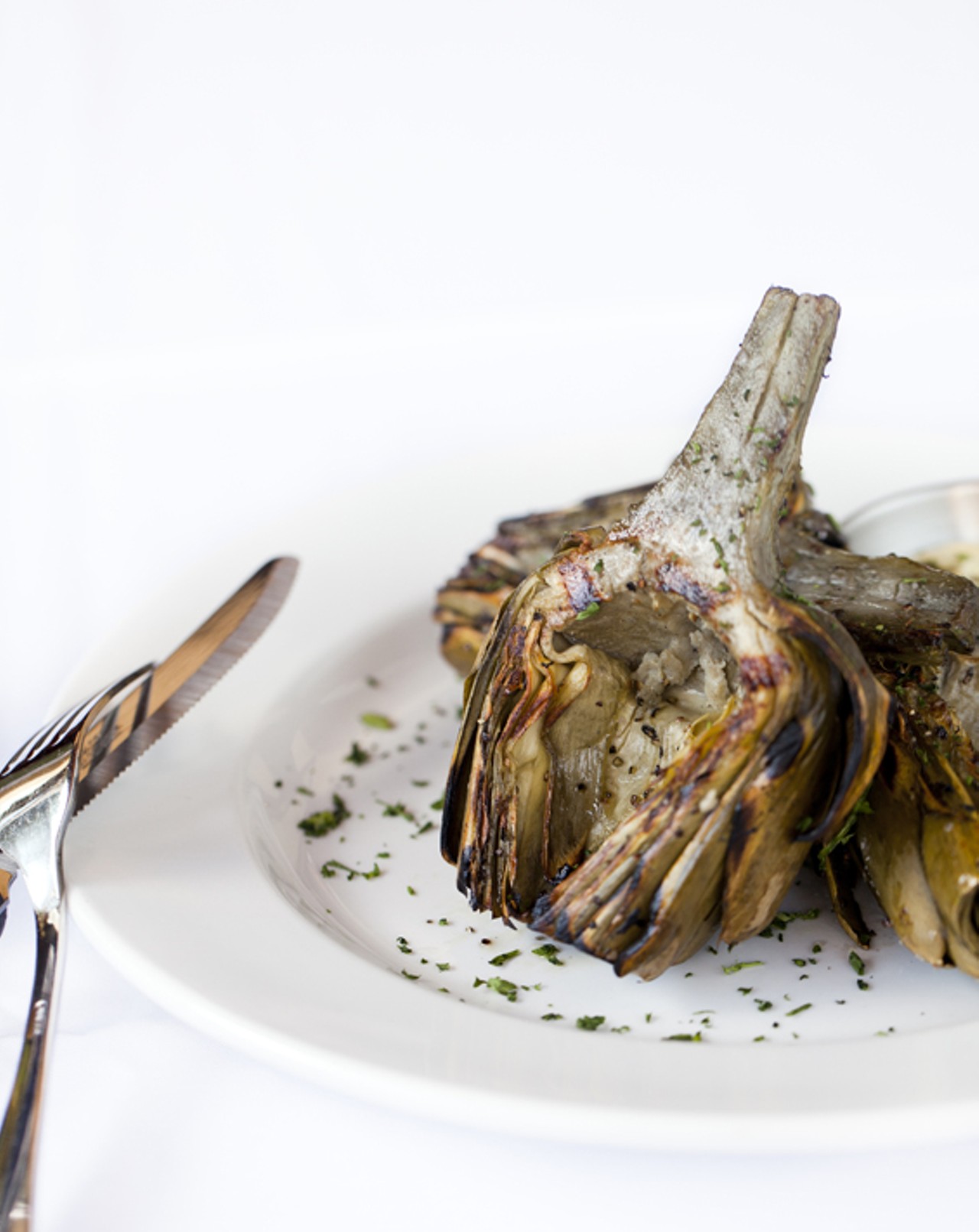 Grilled Artichoke with a house-made aioli