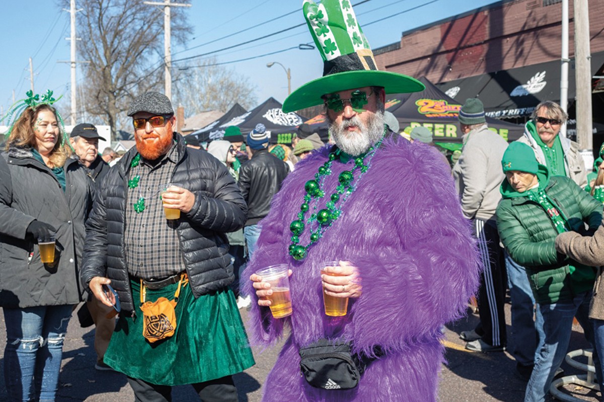 You never know what kind of party animal you'll meet at Dogtown's St. Patrick's Day celebration.