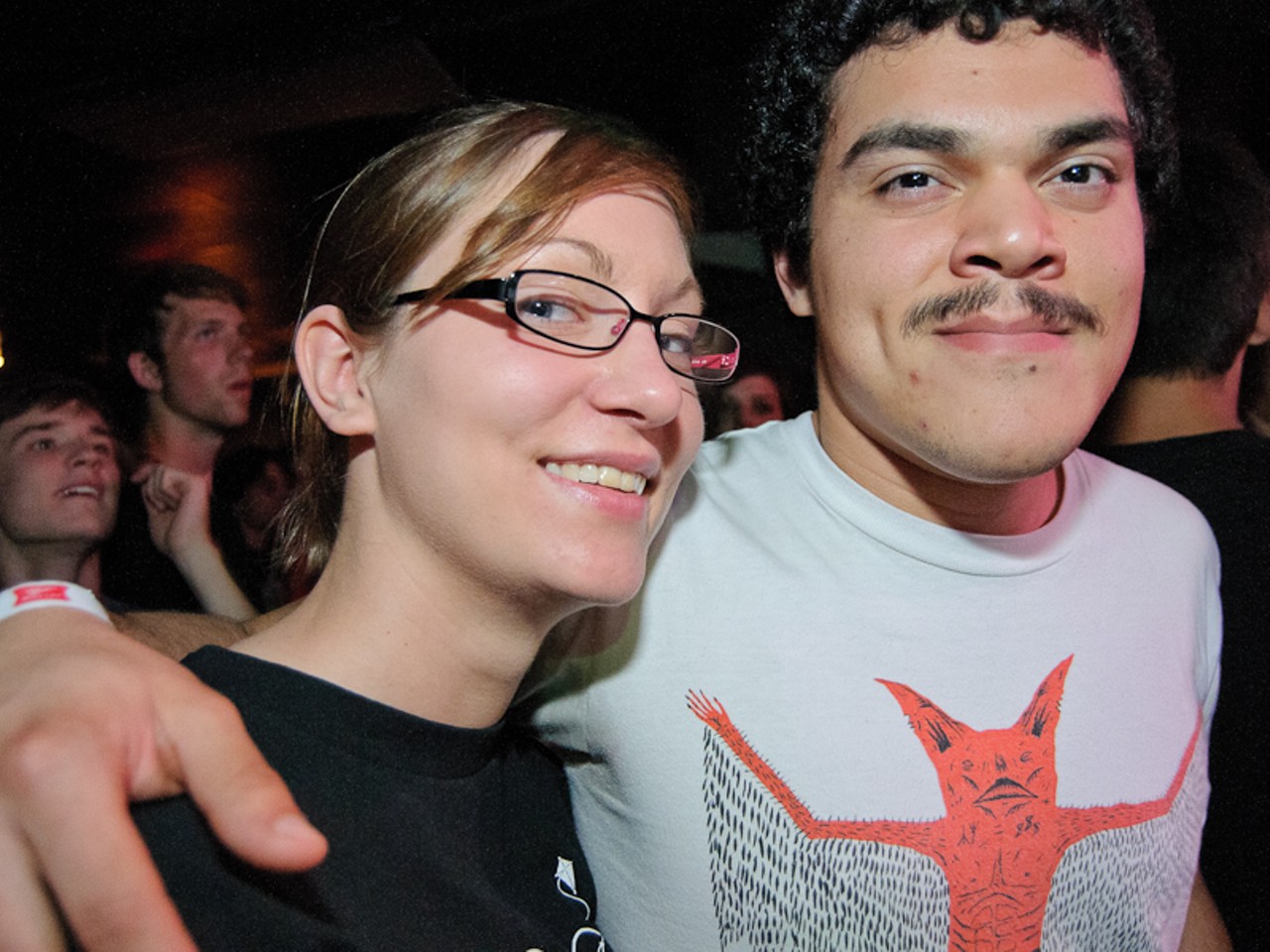 Not everyone was in attendance just for the headliners - this couple was just as excited about Toro y Moi.