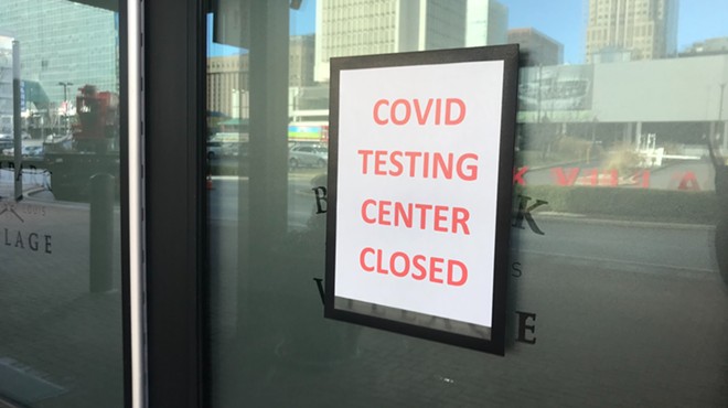The COVID-19 testing site which had been operating out of Ballpark Village was closed Thursday morning.
