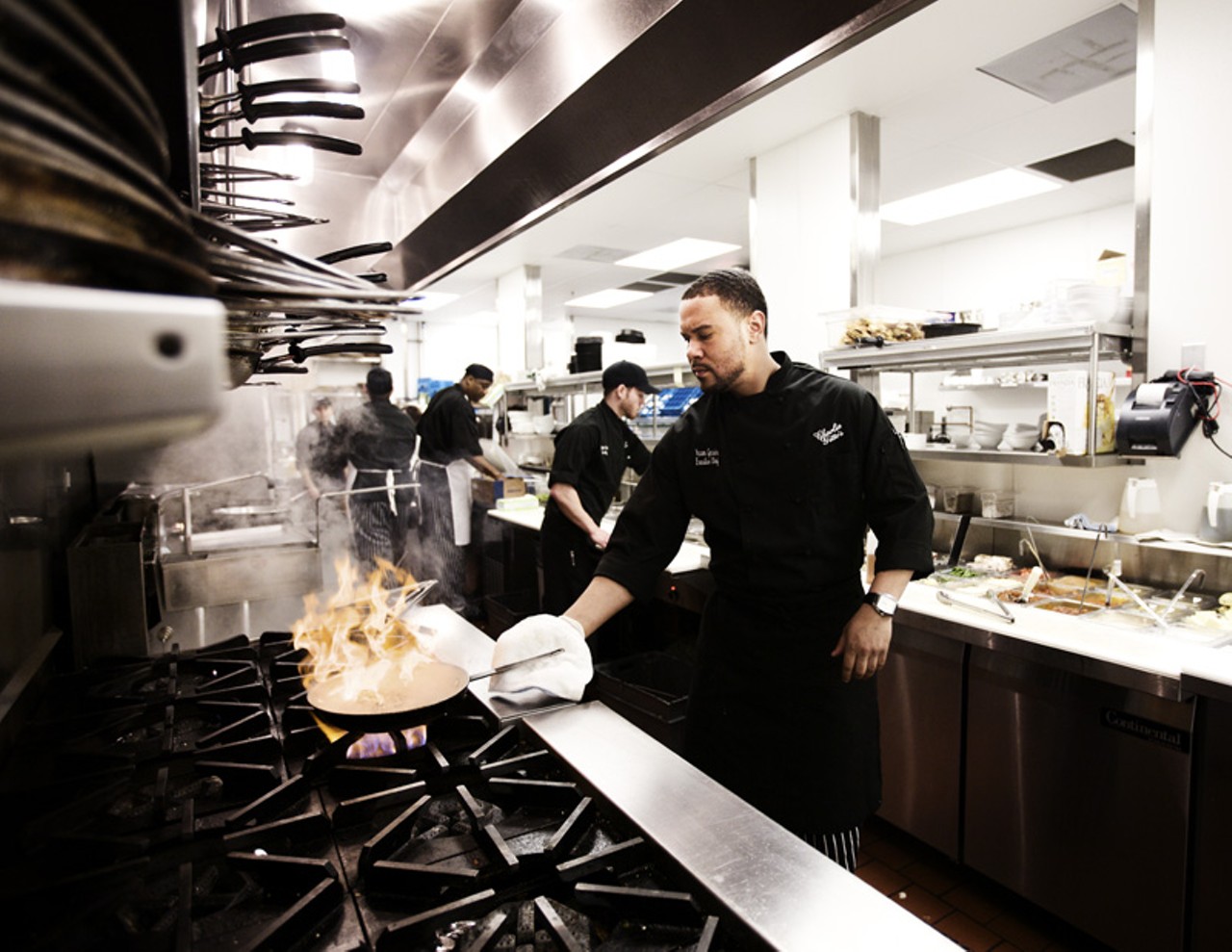 Executive Chef Yaron Garcia at work in the kitchen at Charlie Gitto's in Chesterfield.