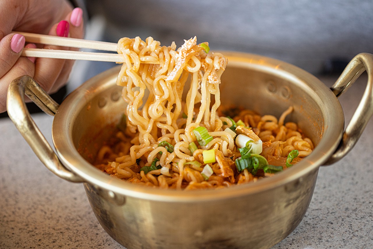 Kimchi ramyun is a recent addition to the menu.
