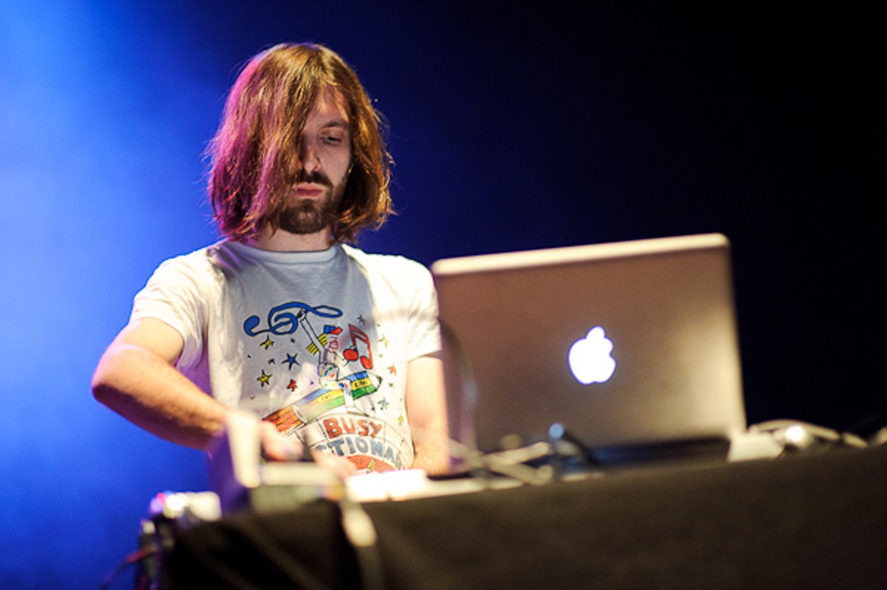 French producer and DJ Thibaut Berland, AKA Breakbot, opens for Chromeo at the Pageant on October 24, 2011.