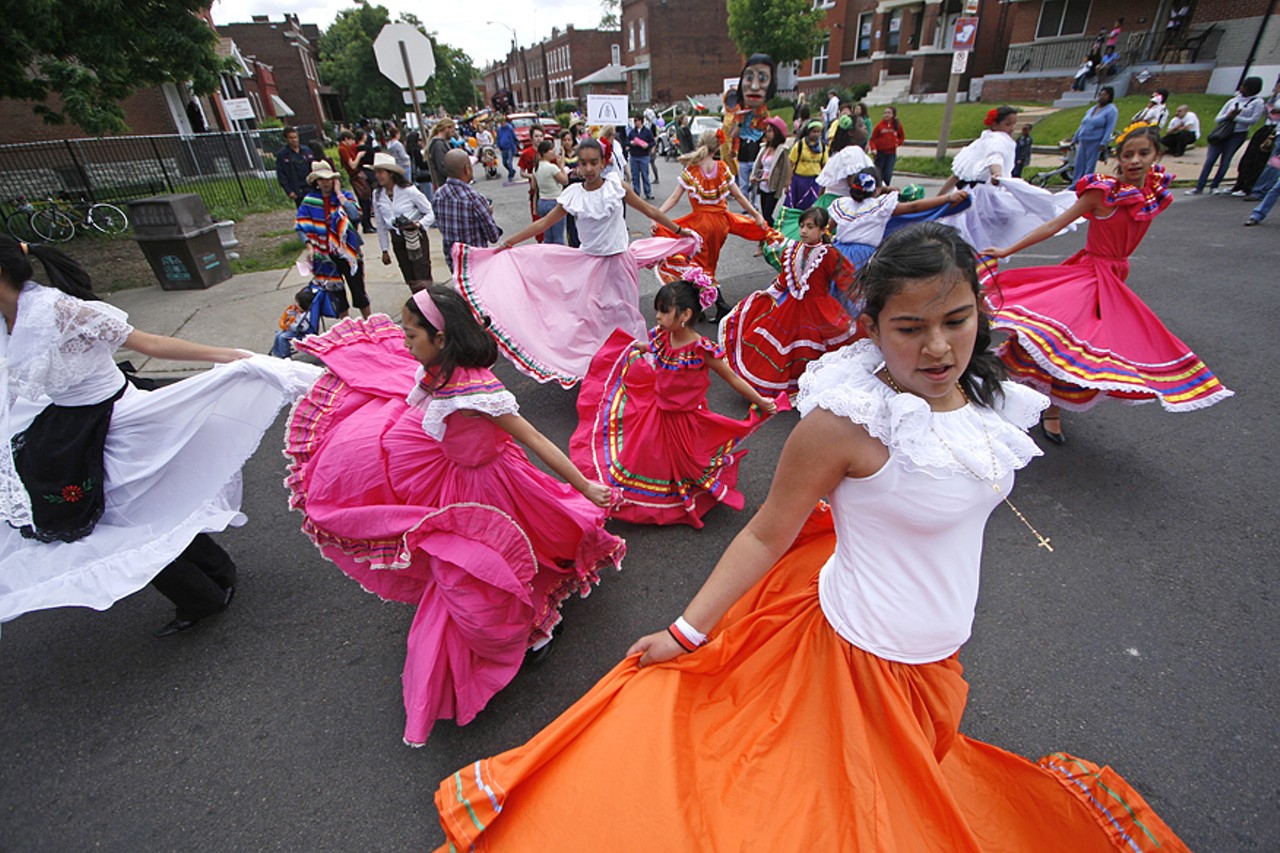 St. Cecilia dancers perform during the People's Joy Parade.