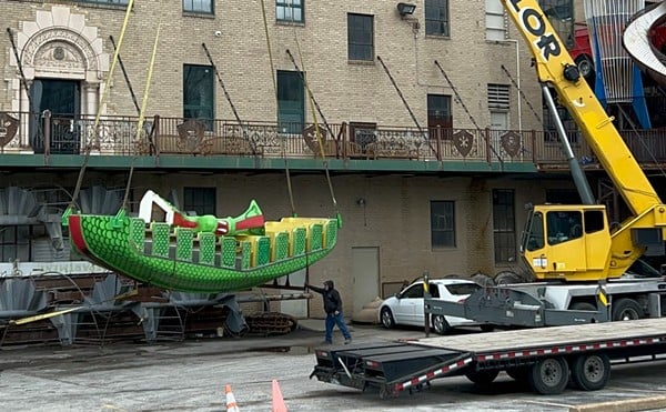 Gigantic Sea Dragon Ride Arrives at City Museum