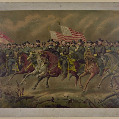 Ulysses S. Grant and His Generals on Horseback