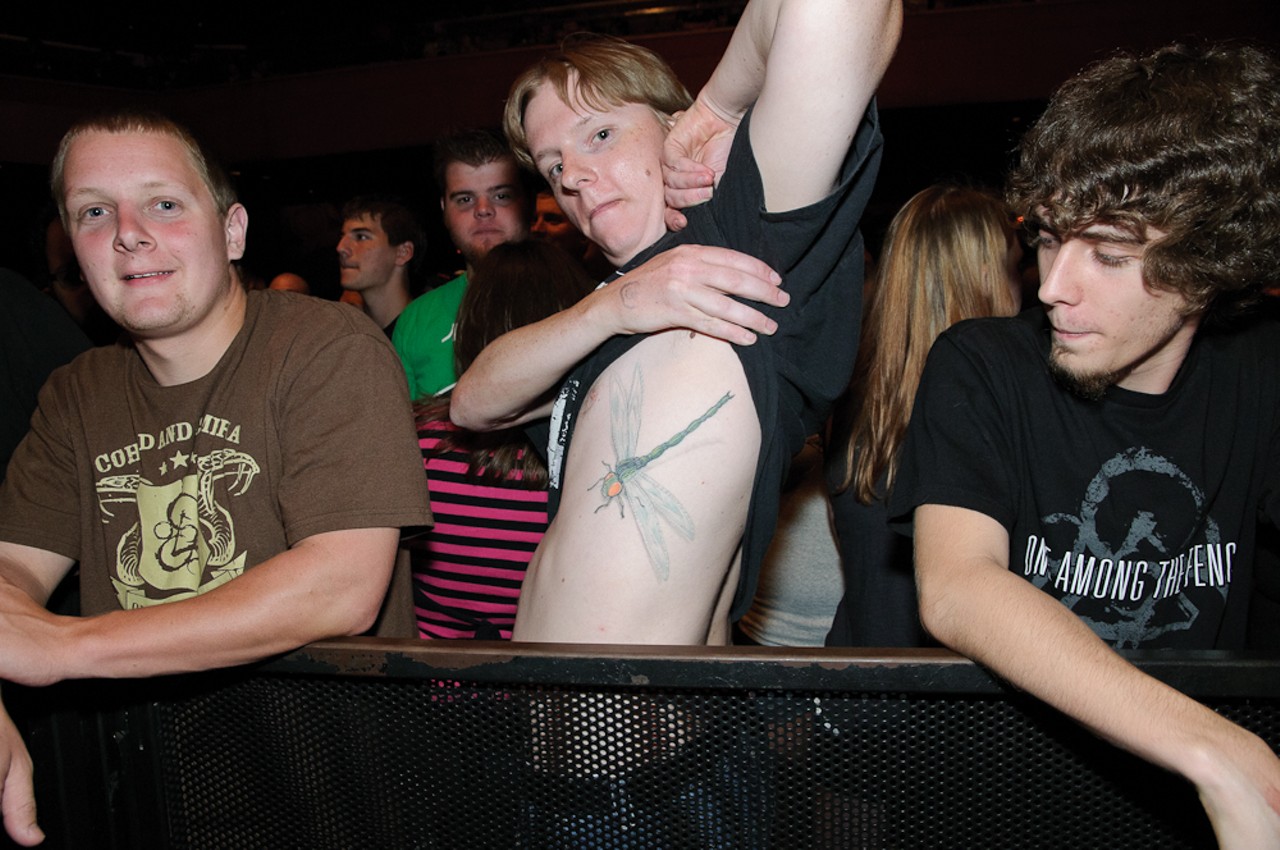 Despite the Second Stage Turbine Blade tattoo, Michael Bratcher of Springfield, MO was a Coheed and Cambria live show "virgin."